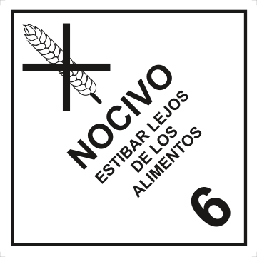 Nocivo Estibar lejos de los alimentos