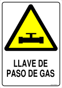 LLAVE DE PASO DE GAS  